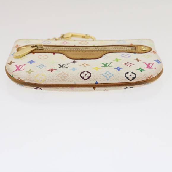 LOUIS VUITTON Monogram Multicolor Pochette MM Pouch White M60028 LV Auth 35181 - Picture 6 of 16